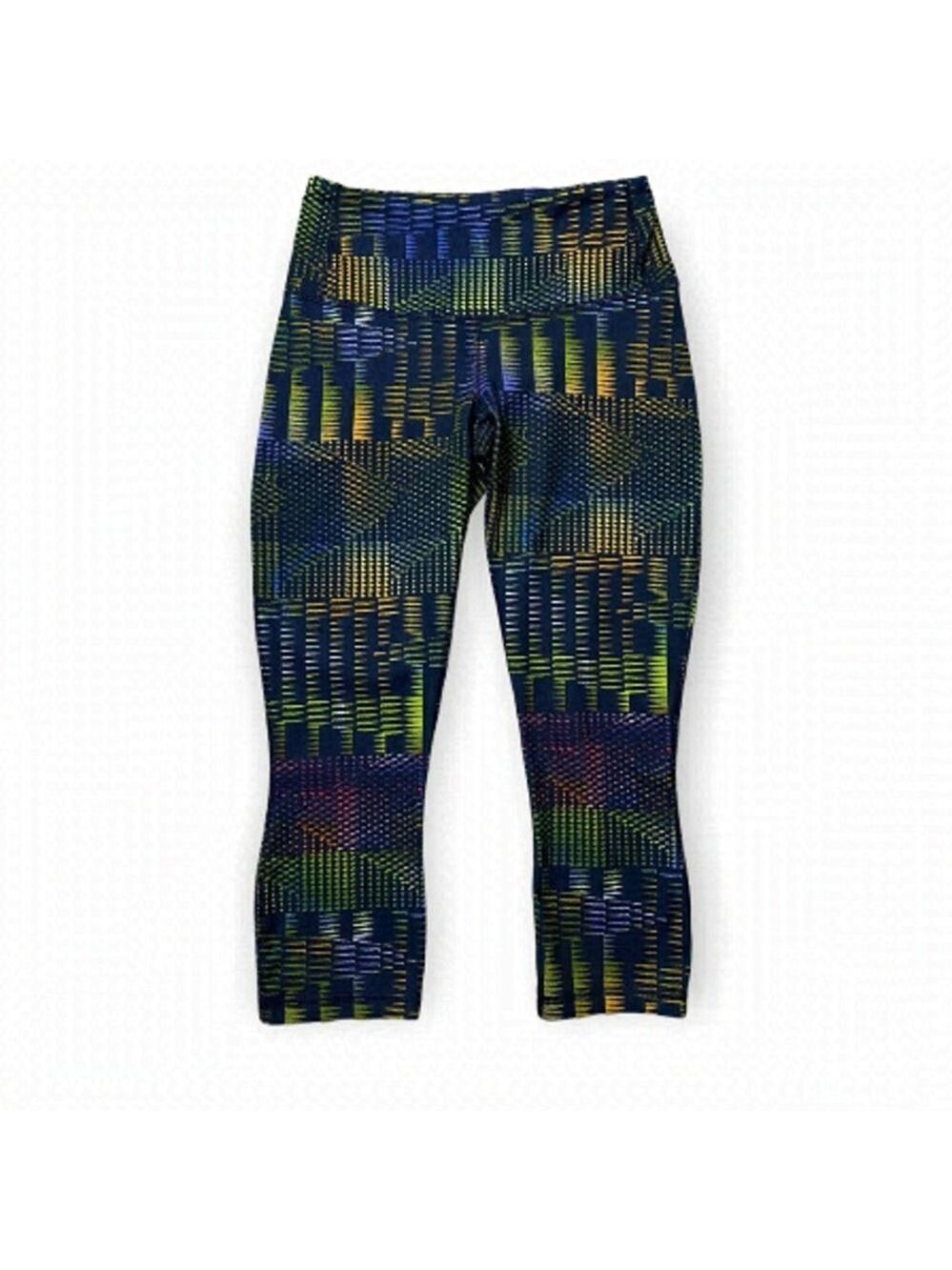 Patagonia Outdoor Geometric Designer Legging Tights / Yoga Pant Capris Womens XS